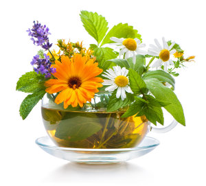 Badevergnügen mit Kräutertee